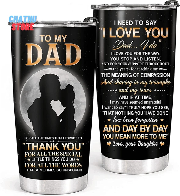 Fathers Day Gift From Daughter Cute Birthday Gift For Dad Papa I Love You Dad