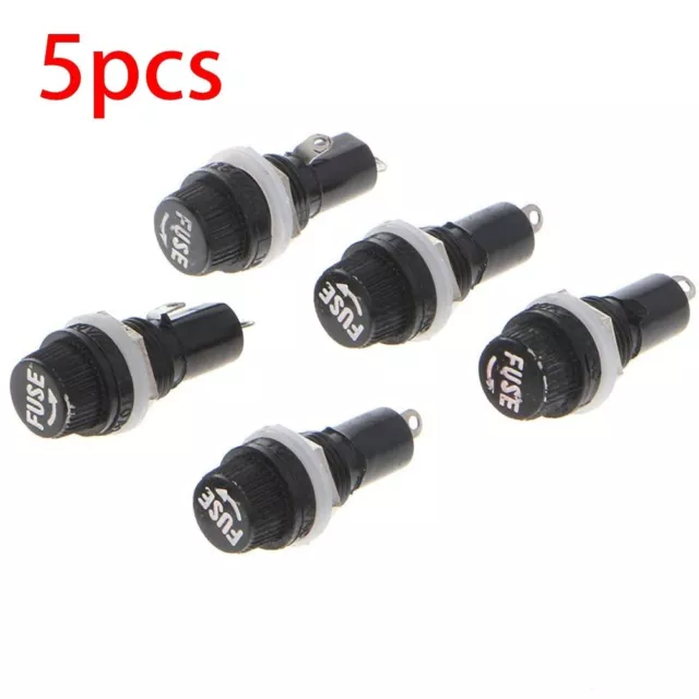 Secure and Reliable Panel Mount Fuse Holders for 5x20mm Fuses Pack of 5