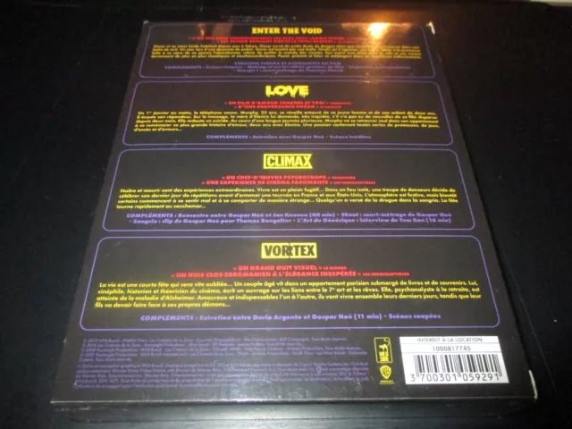 Coffret 4 Blu-Ray Neuf "Gaspar Noe : Enter The Void / Love / Climax / Vortex" 2