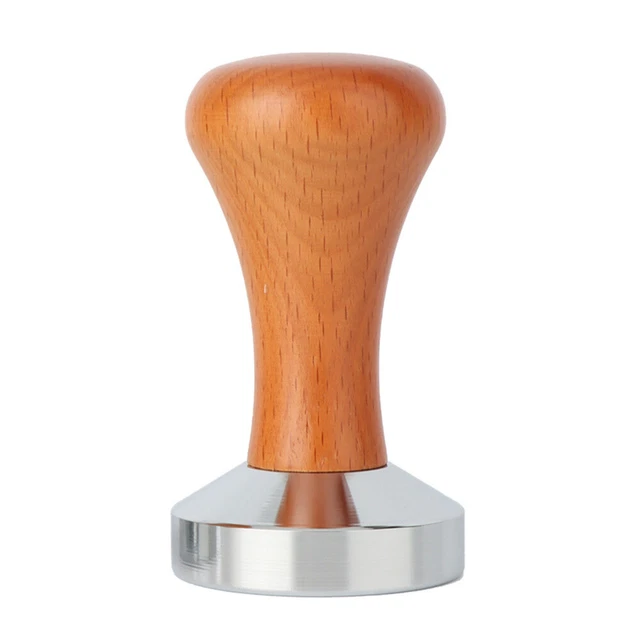Manipulation Kaffee Espressomaschine Flacher Espresso-Tamper Holzgriff