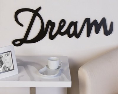 LOGO XXL-Dream 77 cm Marrone Legno Decorazione Muro Tatuaggio 