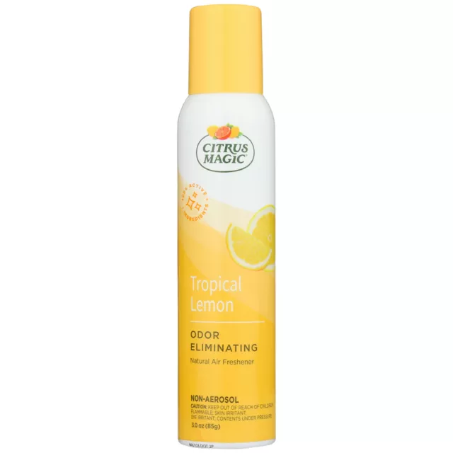 Citrus Magic Olor Eliminación de La Ambientador Spray, Tropical Limón, 3- Onza