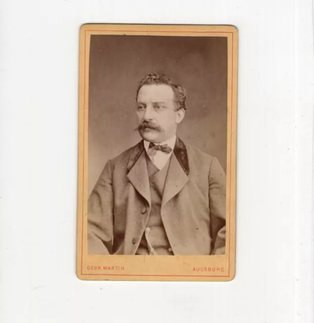 Gebr. Martin CDV Foto Herrenportrait - Augsburg 1870er