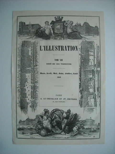 1849 Engraving. Loss Of Christian And Gefion, Dane War Buildings In Sight 2