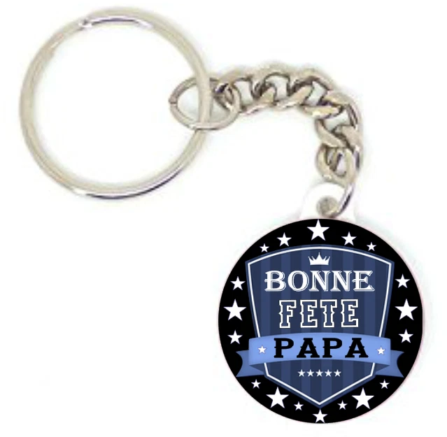 Porte-Clés Brodé Patch Métis Rouge Infini - Fabriqué En France | Neuf Avec Étiquettes