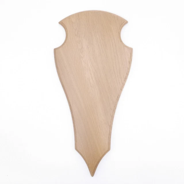Ciervo Escudo de Trofeo Deseada En Roble Claro Af 52x24 CM Hirschschild