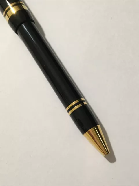 Vintage Parker Duofold Black Lacquer Gold Trim Ballpoint Pen-New Old Stock. 3