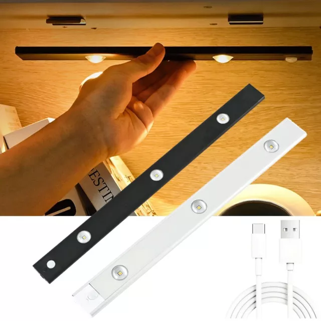 USB Luce Notturna LED Sensore di Movimento Per Armadietto da Cucina Camera Letto