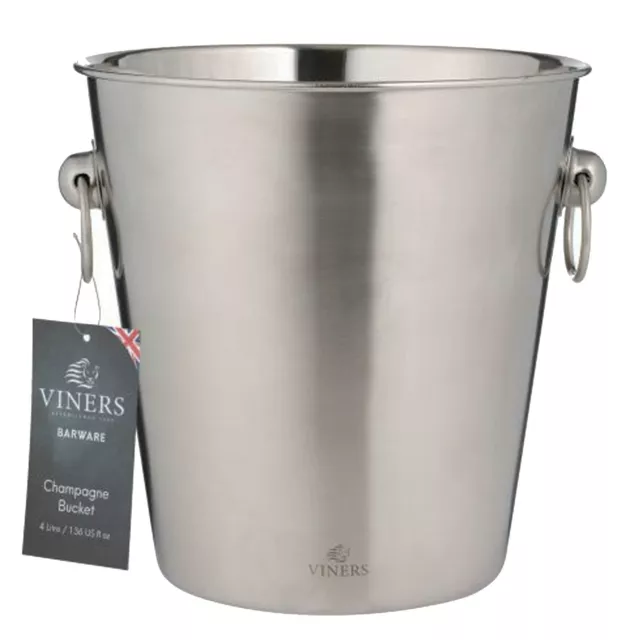 Barware 4L Silver Champagne Bucket