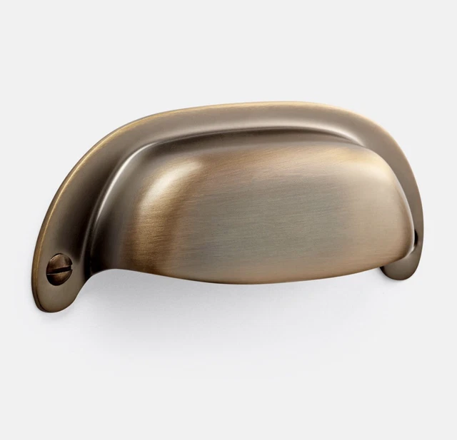 Rejuvenation Hardware Bin Pull Burnish Antique Massey 4" C100252 Pottery Barn Rejuvenation Hardware Bin Pull Burnish Antique Massey 4" C100252 Pottery Barn