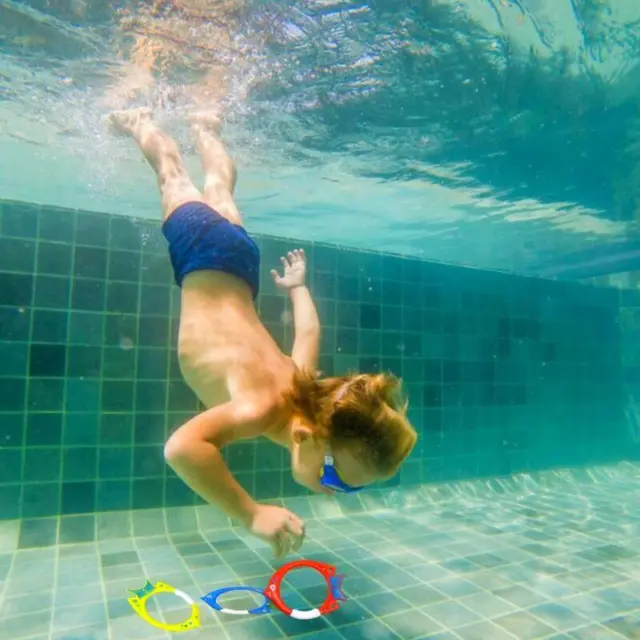 Unterwasser-Tauchspielzeug-Ring-Set für Spaß im Schwimmbad