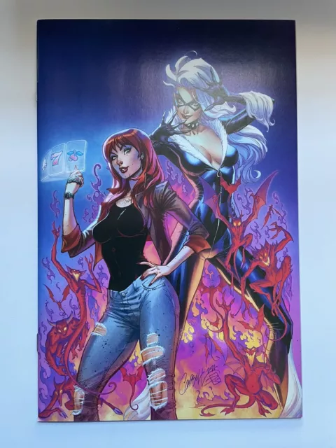 MARY JANE & BLACK CAT 1 DARK WEB J SCOTT CAMPBELL  Exclusive VIRGIN VARIANT