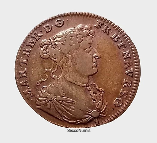 Jeton RARE Marie Thérèse 1669 - Poids 6,74gr - Authentique Avec Facture - État Visible Photo