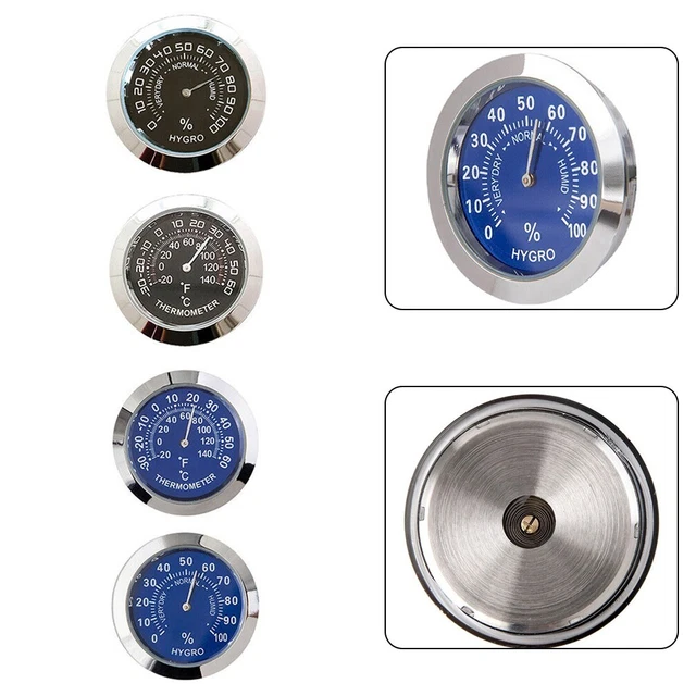 Lot De 4 Thermomètres-Hygromètres Analogiques - Précision Température (-30°C à 50°C) Et Humidité (10-100%)