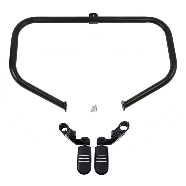 Engine Guard Highway Crash Bar W/ Foot Pegs Fit For Harley Street Glide 97-08