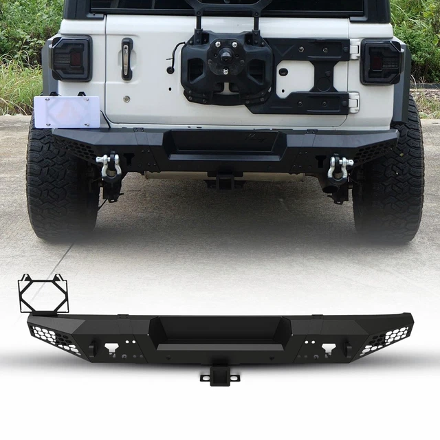 STEEL REAR BUMPER For 20182024 Jeep Wrangler JL JLU w/2*DRings