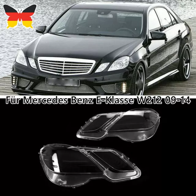 Vetro Trasparente del Faro Lente Coprire per Mercedes E - Klasse W212 2009-2014