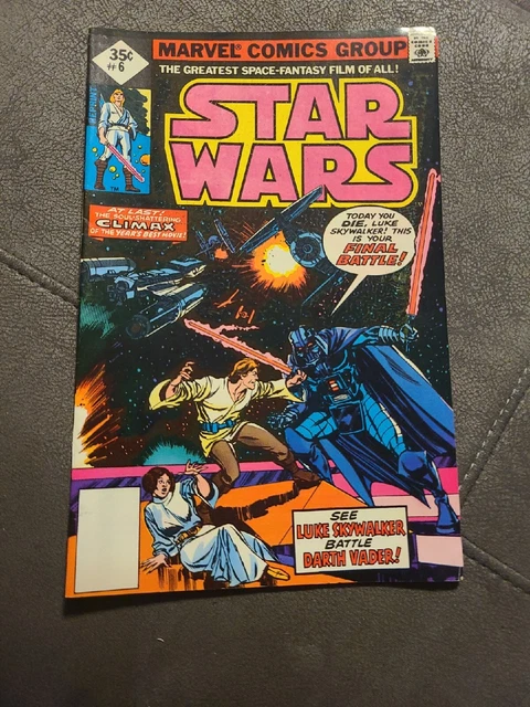 Star Wars #6 Marvel Comics 1977 No UPC code Reprint Good Condition REPRINT Star Wars #6 Marvel Comics 1977 No UPC code Reprint Good Condition REPRINT