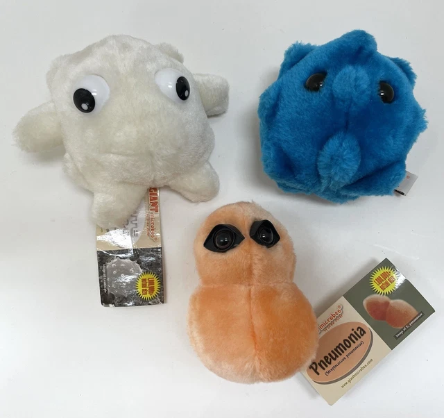 GIANTMICROBES COMMON COLD, White Blood Cell & Pneumonia Plush Toys £14. ...