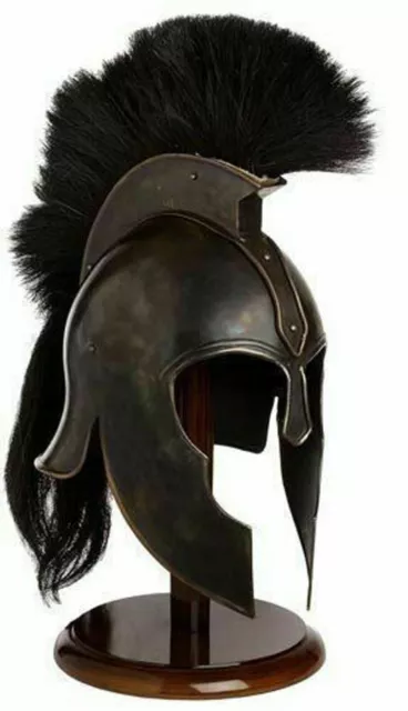 300 movie Troy Achilles Armor Medieval Knight Crusader Greek Spartan Helmet Gif
