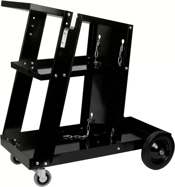 W53992 Universal Mobile Welding Cart with Storage Trays on Wheels for MIG Welder