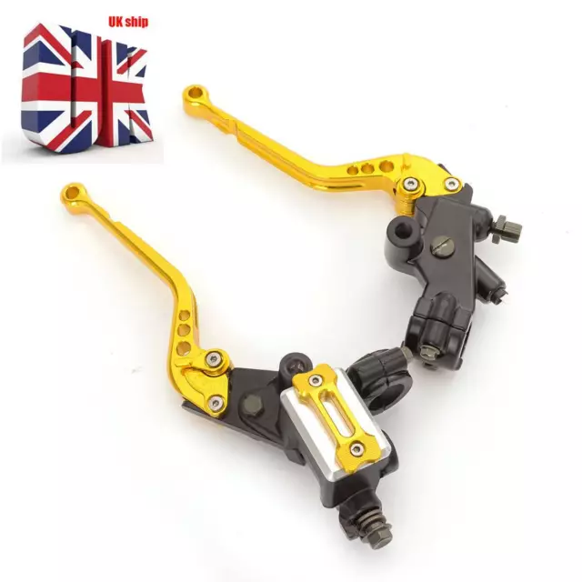 FXCNC Gold 7/8'' Front Brake Clutch Master Cylinder Levers For RS125 2006-2010 3