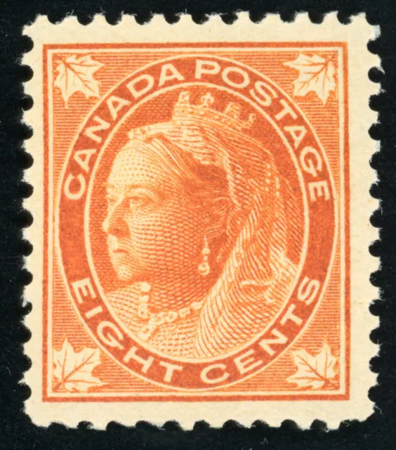 Canada Scott 72 Mint HR OG 8c 1897-98 Red Orange Lot AE2055 bhmstamps