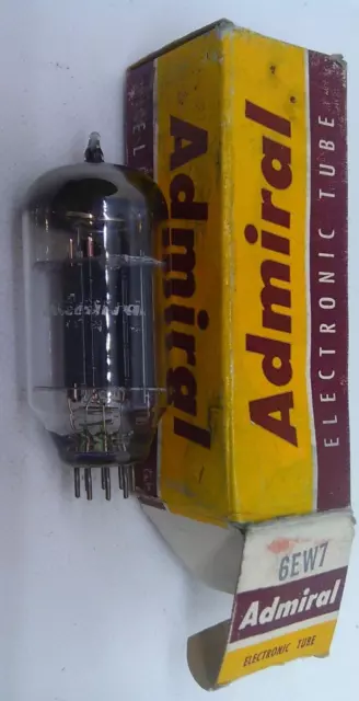 6EW7 NOS vacuum tube Admiral dual triode, one 10 watt