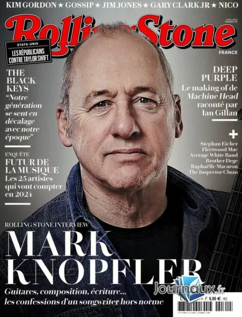 Mark Knopfler  Magazine Rolling Stone Avril 2024