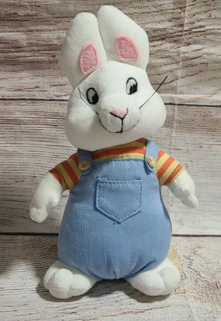 TY Plush Max Stuffed Animal Bunny Bean Bag Beanie Max and Ruby 8" 2010