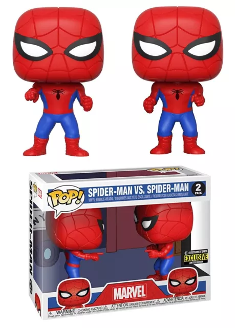 Funko Pop! Marvel SPIDER-MAN Imposter 2-Pack EE Figures NEW & IN UK - GENUINE