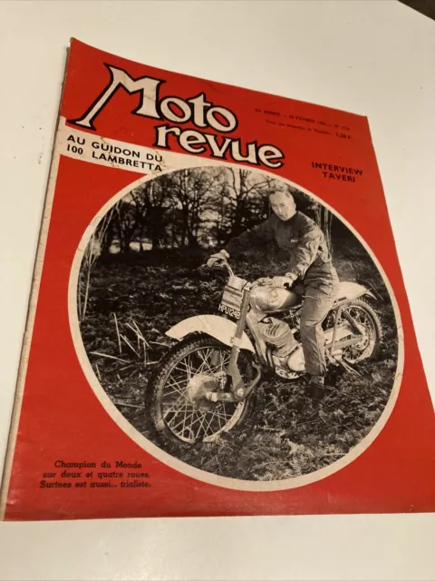 Magazine Moto revue N° 1728 1965 Luigi Taveri salon Bruxelles Lambretta Cento