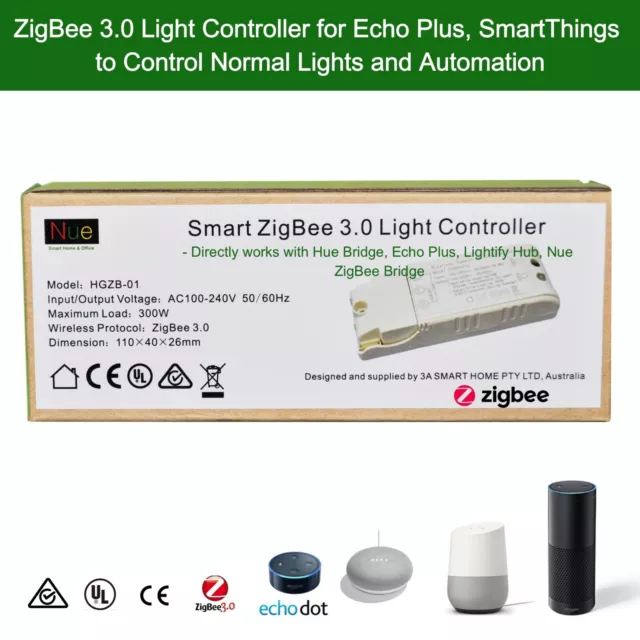 Echo Plus Philips Hue Bridge Compatible Smart ZigBee 3 Light Switch Controller