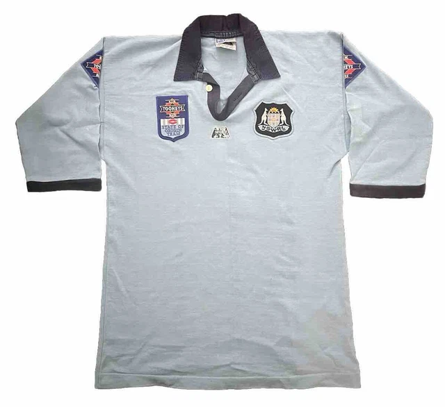 NSW BLUES STATE of Origin 1990s SportM Jersey - Medium $50.00 - PicClick AU