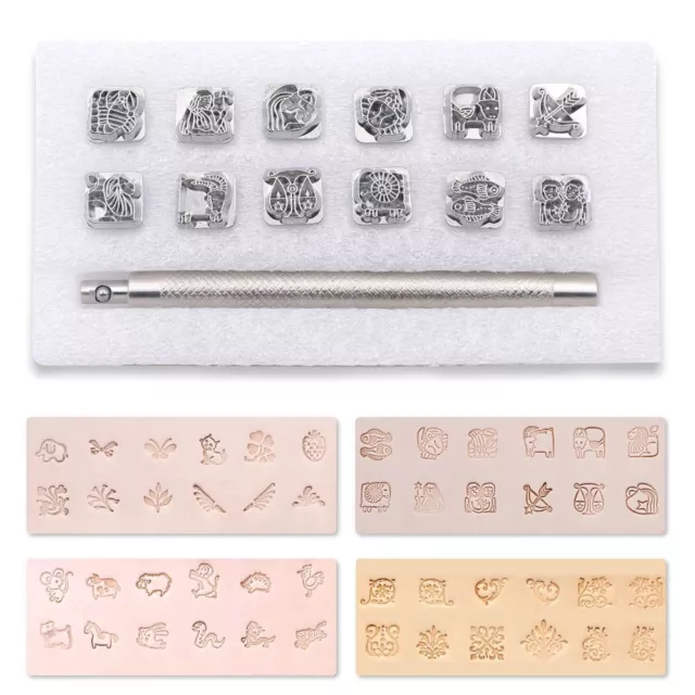 Leather Carving Leather Stamp Zinc Alloy Leather Logo Stamp Punch Tool  Luggage