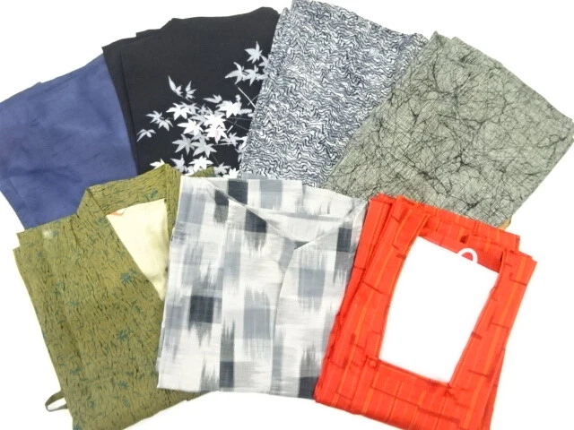41109# Japanese Kimono / Antique Haori & Coat / 7 Pics