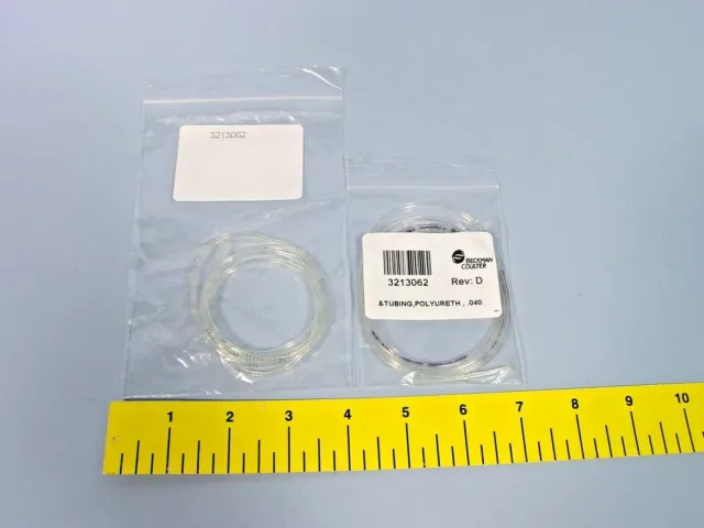 *Lot of 2 Genuine Beckman Coulter 3213062 Rev:D Tubing,.040 (QTY 2)