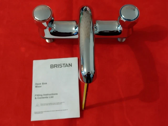 Bristan Vac Dsm C Mt Valve Club Deck Kitchen Sink Mixer Tap Chrome X 2 Taps