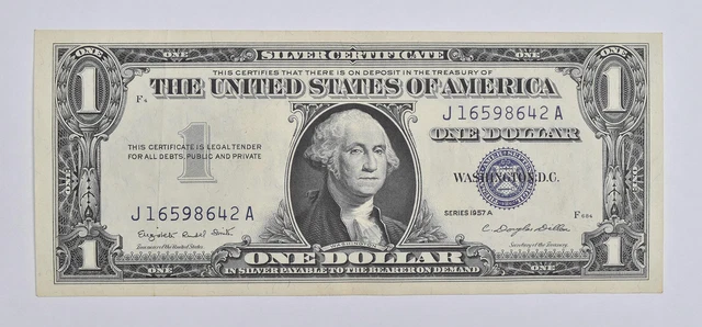 Crisp - 1957-A United States Dollar Currency $1 Silver Certificate *019