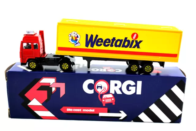 Corgi VOLVO Globetrotter Truck & WEETABIX Trailer Made in Great Britain Boxed