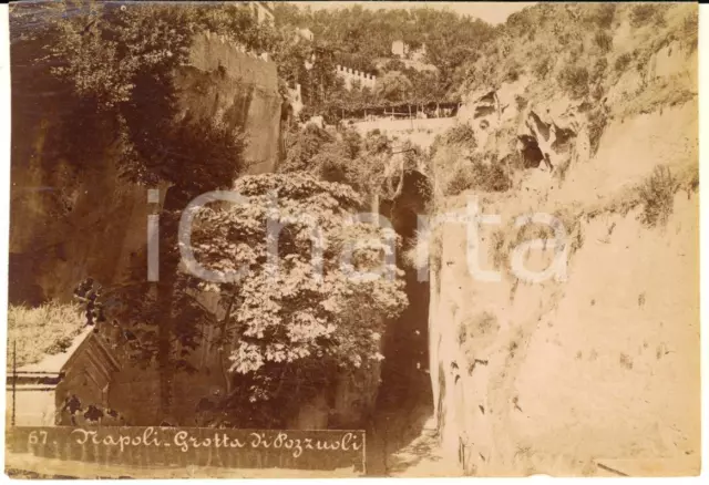 1890 ca NAPOLI - Grotta di POZZUOLI *Fotografia Achille MAURI n° 67