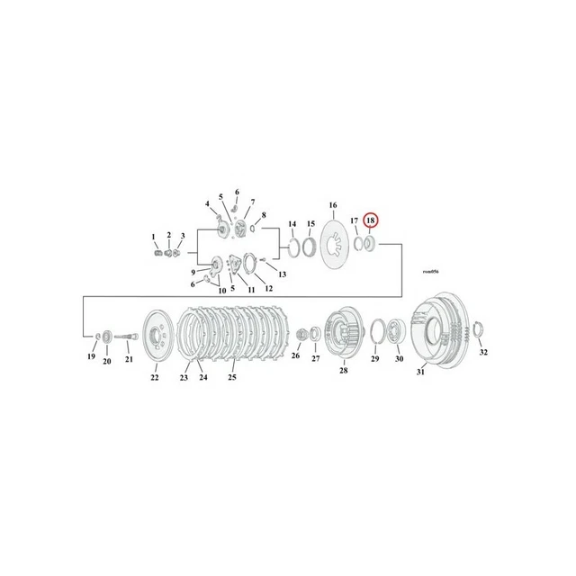Piastra di rilascio frizione Harley Davidson XL Sportster 1991 - 2019