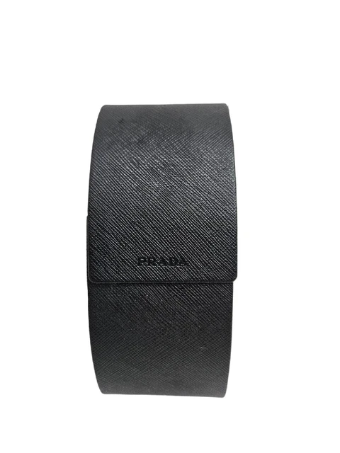 Prada Saffiano Black Sunglasses Eyeglasses Hard Case Only Ships Free
