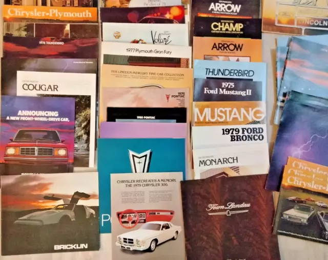 Huge Lot Over 65 Original Dealer Brochures From The 60'S - 80'S Don't Miss Out!