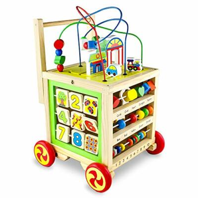 Trotteur Bebe Garcon Fille Porteur Trotteur Bois Jouet Montessori Cube Jeux Jeu Eur 102 19 Picclick Fr
