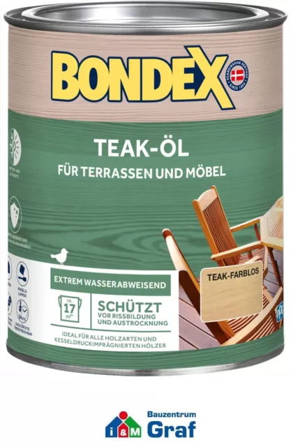Bondex Holzpflege-öl / pour Divers Bois Disponibles / 0,75 L / #873