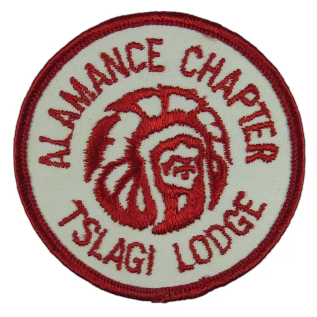 Tslagi Lodge 163 Cherokee Council NC Alamance Chapter Red Bdr (E8649)