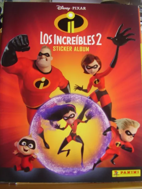 Spanish Panini Sticker Book Disney Pixar  Los Incredeibles 2 Unused No Sticker