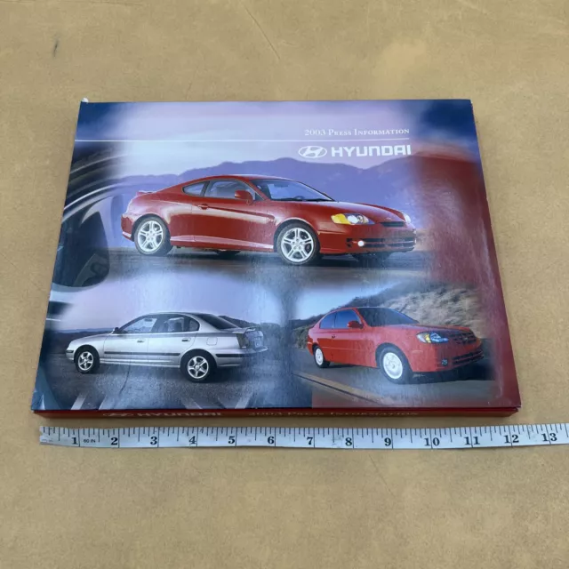 2003 Hyundai Dealership Show Room Press Kit Media Information - ORIGINAL