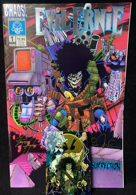 Evil Ernie Resurrection #1 Chaos Comics 1993 SIGNED Steven Hughes & Brian Pulido